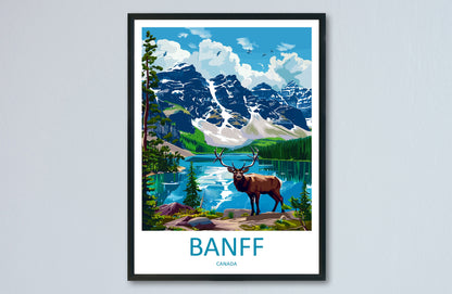 Banff National Park Travel Print Wall Art Banff Wall Hanging Home Décor Banff Gift Art Lovers Canada Art Lover Gift