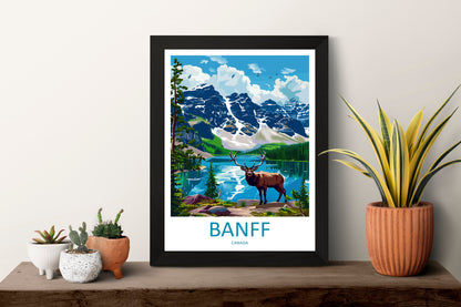 Banff National Park Travel Print Wall Art Banff Wall Hanging Home Décor Banff Gift Art Lovers Canada Art Lover Gift