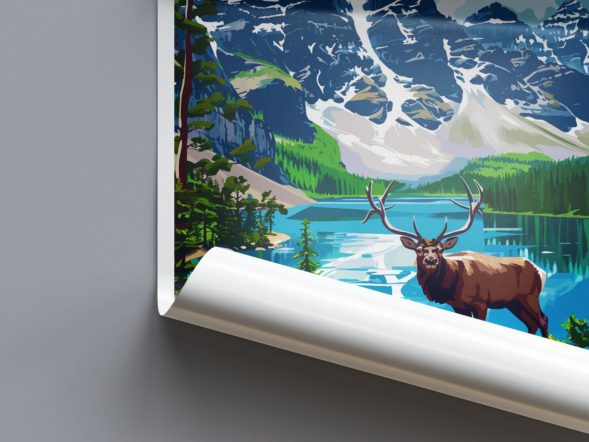 Banff National Park Travel Print Wall Art Banff Wall Hanging Home Décor Banff Gift Art Lovers Canada Art Lover Gift