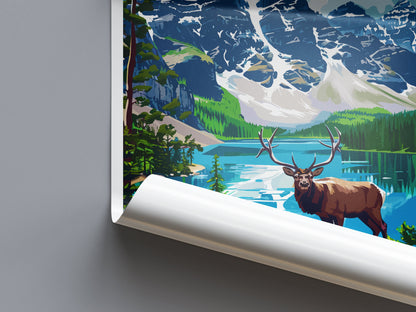 Banff National Park Travel Print Wall Art Banff Wall Hanging Home Décor Banff Gift Art Lovers Canada Art Lover Gift