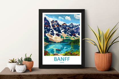 Banff National Park Travel Print Wall Art Banff Wall Hanging Home Décor Banff Gift Art Lovers Canada Art Lover Gift