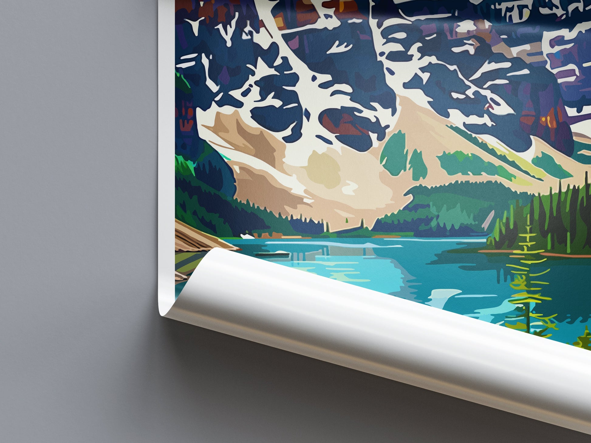 Banff National Park Travel Print Wall Art Banff Wall Hanging Home Décor Banff Gift Art Lovers Canada Art Lover Gift