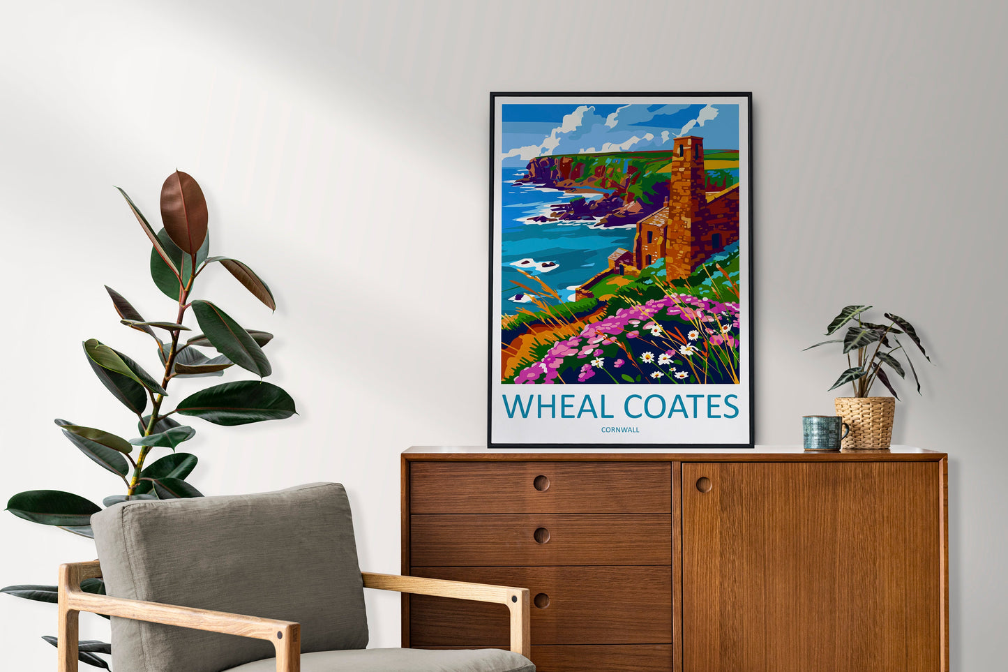 Wheal Coates Travel Print Wall Art Wheal Coates Wall Hanging Home Décor Wheal Coates Gift Art Lovers England Art Lover Gift Wheal Coates