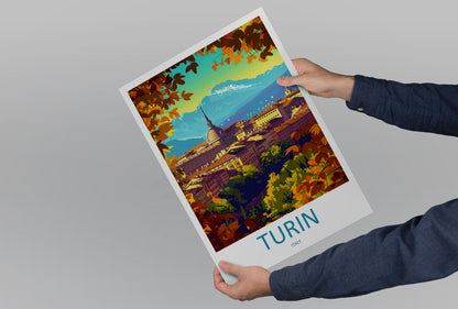 Turin Travel Print Wall Art Turin Wall Hanging Home Décor Turin Gift Art Lovers Italy Art Lover Gift Turin Print Turin Italy Art