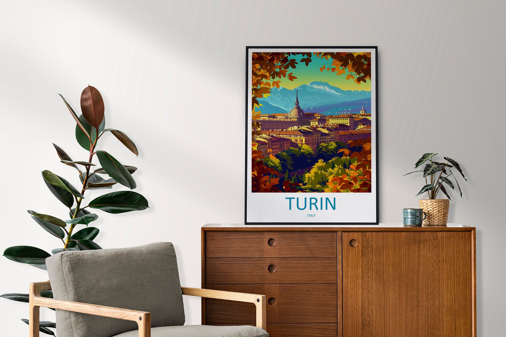 Turin Travel Print Wall Art Turin Wall Hanging Home Décor Turin Gift Art Lovers Italy Art Lover Gift Turin Print Turin Italy Art