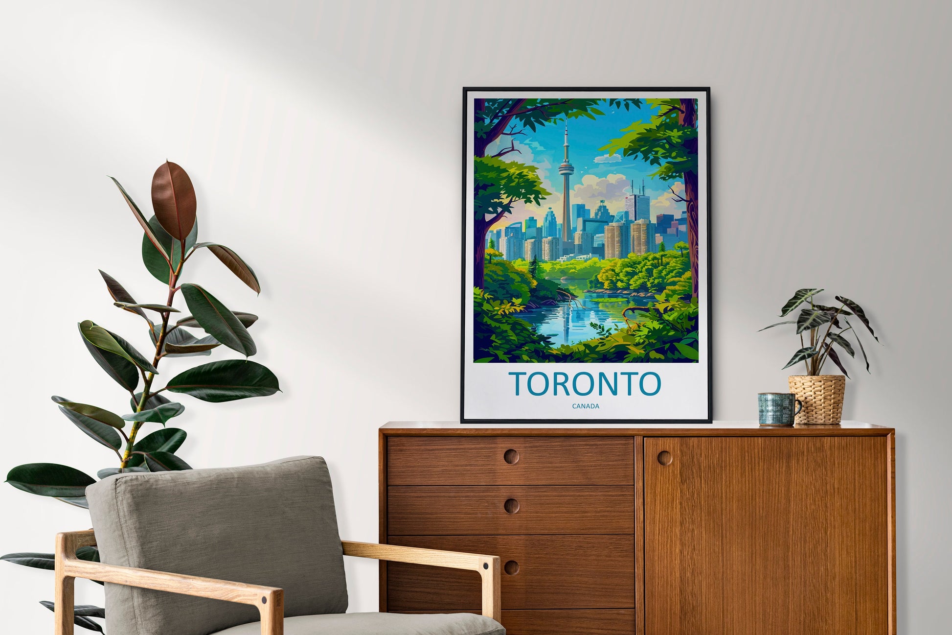 Toronto Travel Print Wall Art Toronto Canada Wall Hanging Home Decoration Toronto Gift Art Lovers Wall Art Print Toronto Canada Art