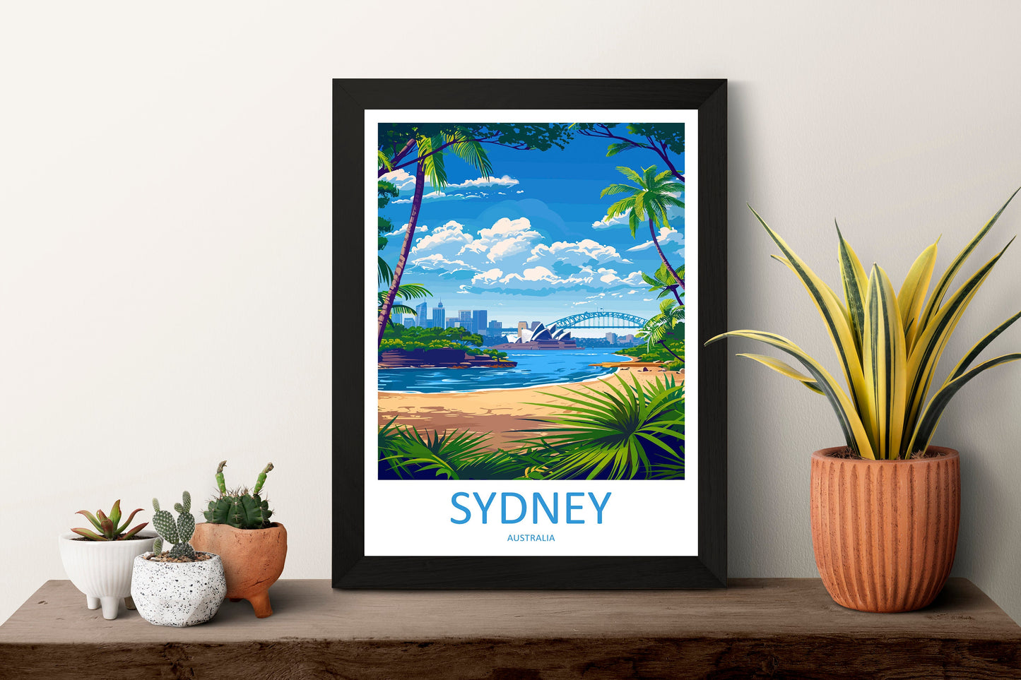 Sydney Opera House Travel Print Wall Art Sydney Wall Hanging Home Décor Sydney Gift Art Lovers Wall Art Australia Travel Print Opera House
