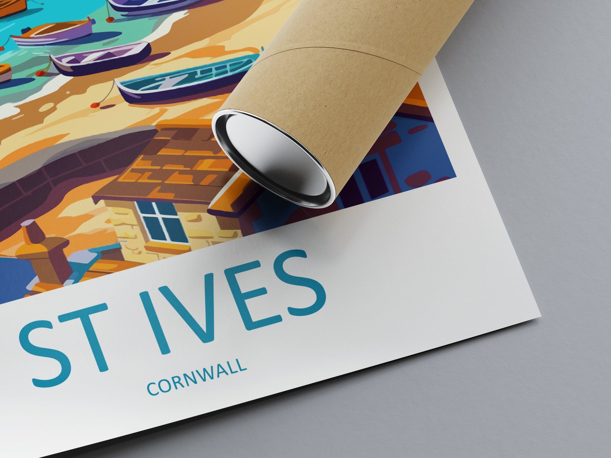 St Ives Travel Print Wall Art St Ives Wall Hanging Home Décor St Ives Gift Art Lovers England Art Lover Gift St Ives Travel Souvenir
