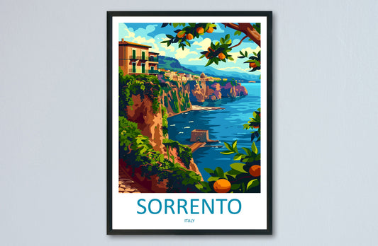 Sorrento Travel Print Wall Art Sorrento Wall Hanging Home Décor Sorrento Gift Art Lovers Italy Art Lover Gift Sorrento Print Sorrento Art