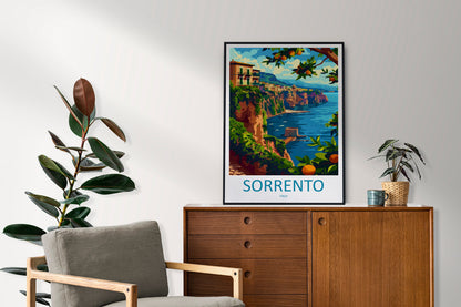 Sorrento Travel Print Wall Art Sorrento Wall Hanging Home Décor Sorrento Gift Art Lovers Italy Art Lover Gift Sorrento Print Sorrento Art