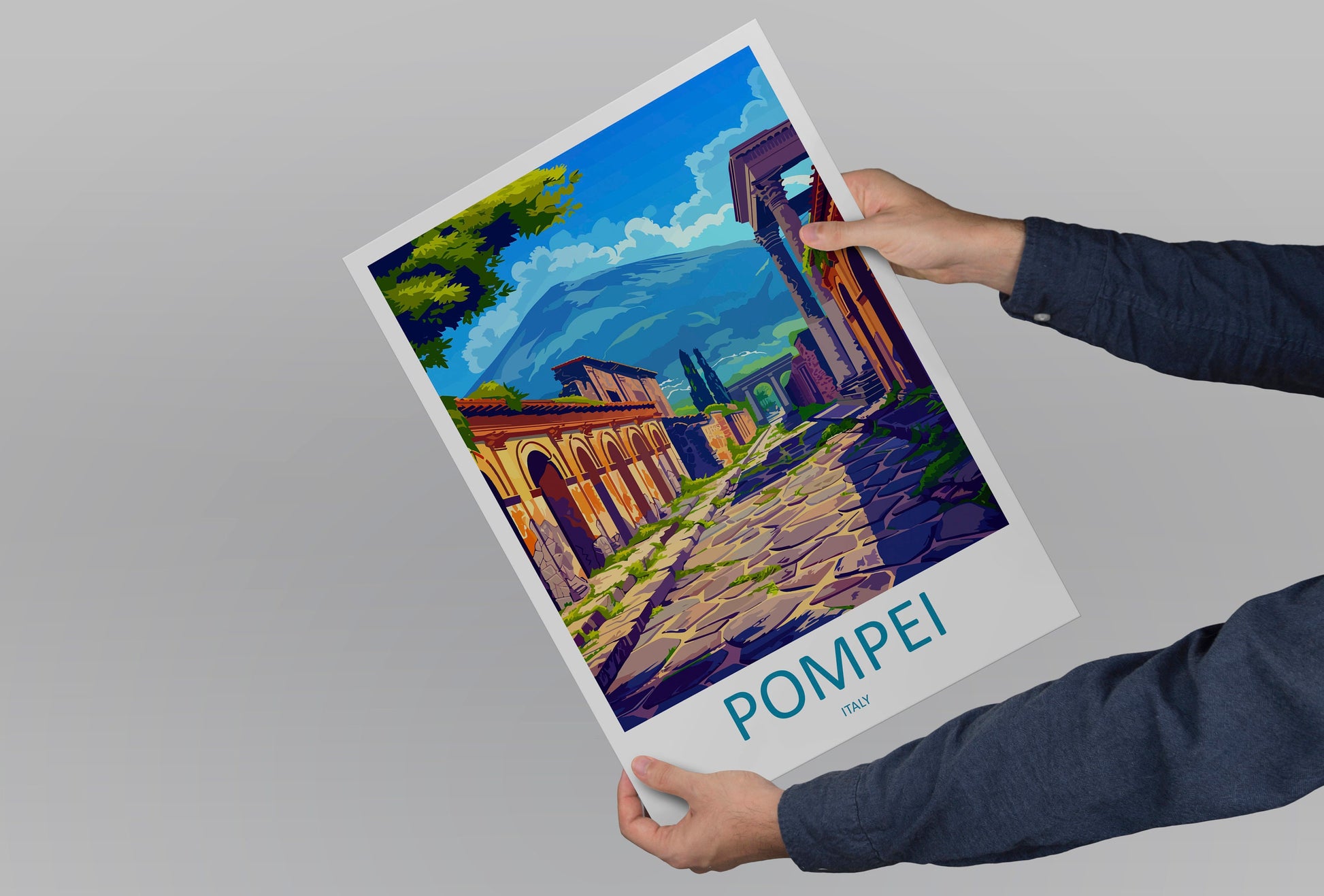 Pompeii Travel Print Wall Art Pompeii Italy Wall Hanging Home Decoration Pompeii Gift Art Lovers Wall Art Print Pompeii Italy Art Pompeii