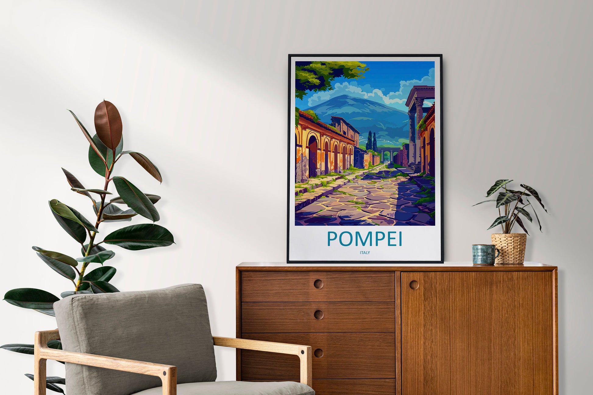 Pompeii Travel Print Wall Art Pompeii Italy Wall Hanging Home Decoration Pompeii Gift Art Lovers Wall Art Print Pompeii Italy Art Pompeii