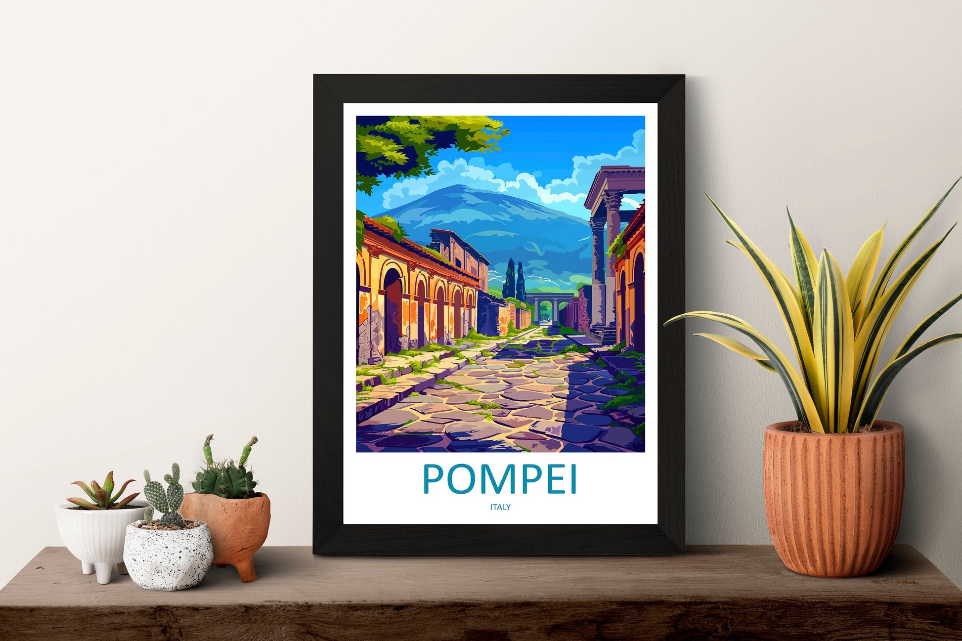 Pompeii Travel Print Wall Art Pompeii Italy Wall Hanging Home Decoration Pompeii Gift Art Lovers Wall Art Print Pompeii Italy Art Pompeii