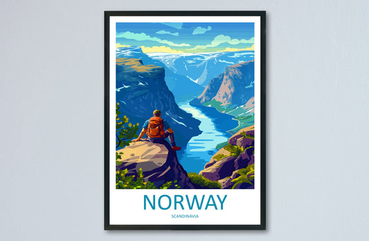 Norway Travel Print The Fjords Norway Home Décor The Fjords Art Print Norwegian Mountains Room Print For Scandinavian Mountains Gift Art