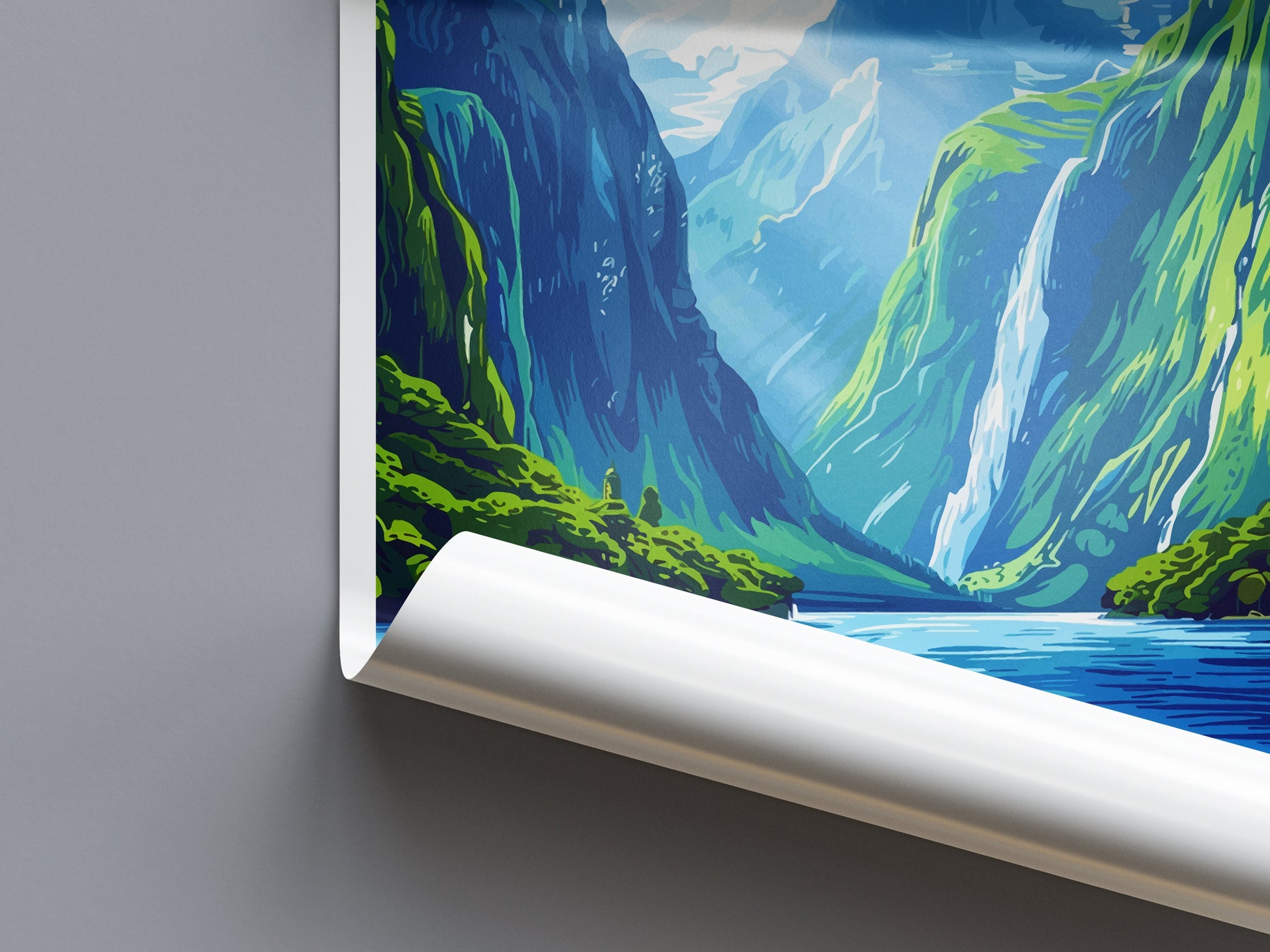 Milford Sound Travel Print Wall Art Milford Sound Wall Hanging Home Décor Milford Sound Gift Art Lovers New Zealand Art Lover Gift