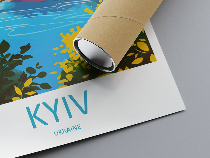 Kyiv Travel Print Wall Art Kyiv Wall Hanging Home Decoration Kyiv Gift Art Lovers Wall Art Print Art Ukraine Travel Art Kyiv Wall Art