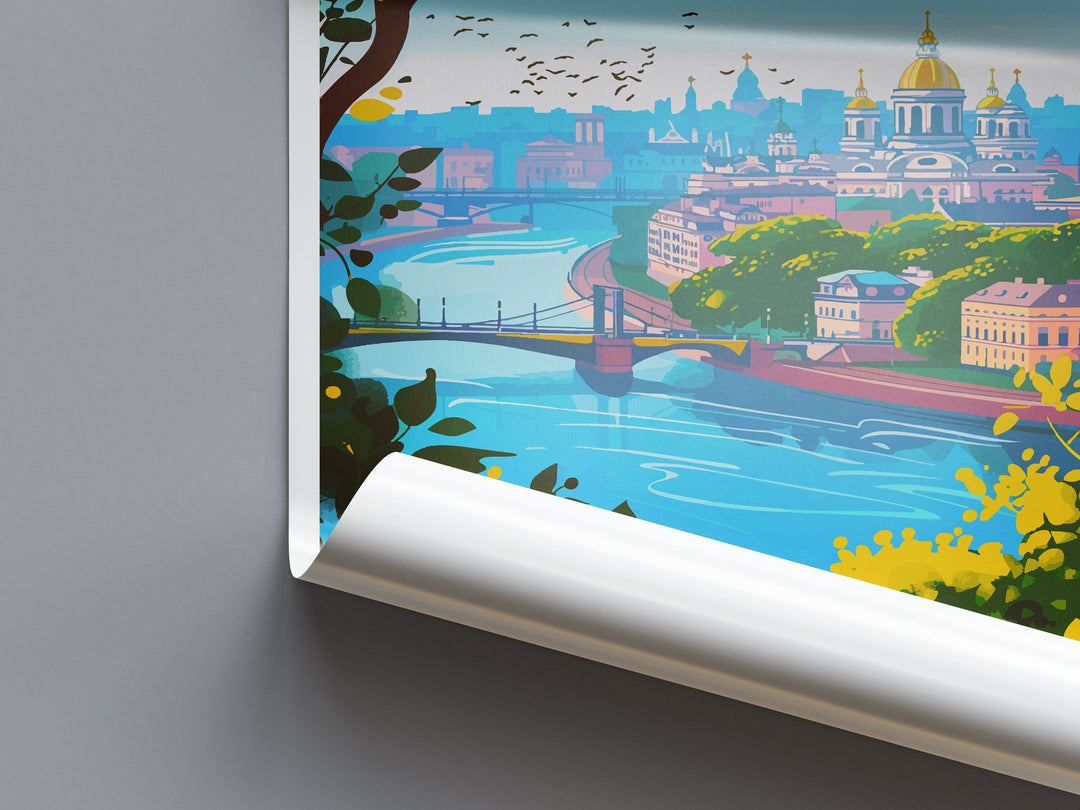 Kyiv Travel Print Wall Art Kyiv Wall Hanging Home Decoration Kyiv Gift Art Lovers Wall Art Print Art Ukraine Travel Art Kyiv Wall Art