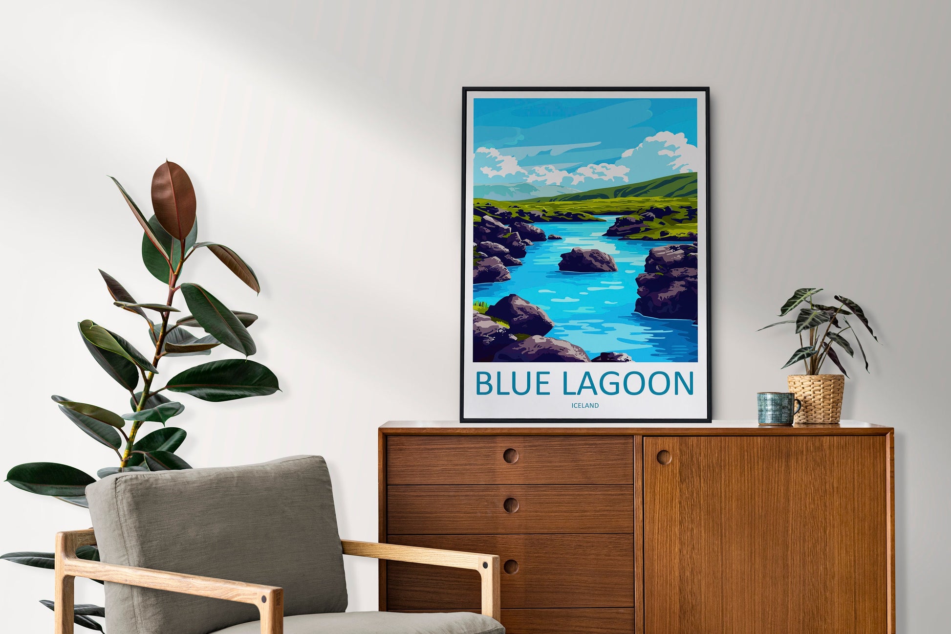 Blue Lagoon Travel Print Wall Art Blue Lagoon Wall Hanging Home Décor Blue Lagoon Gift Art Lovers Iceland Art Lover Gift Blue Lagoon Decor