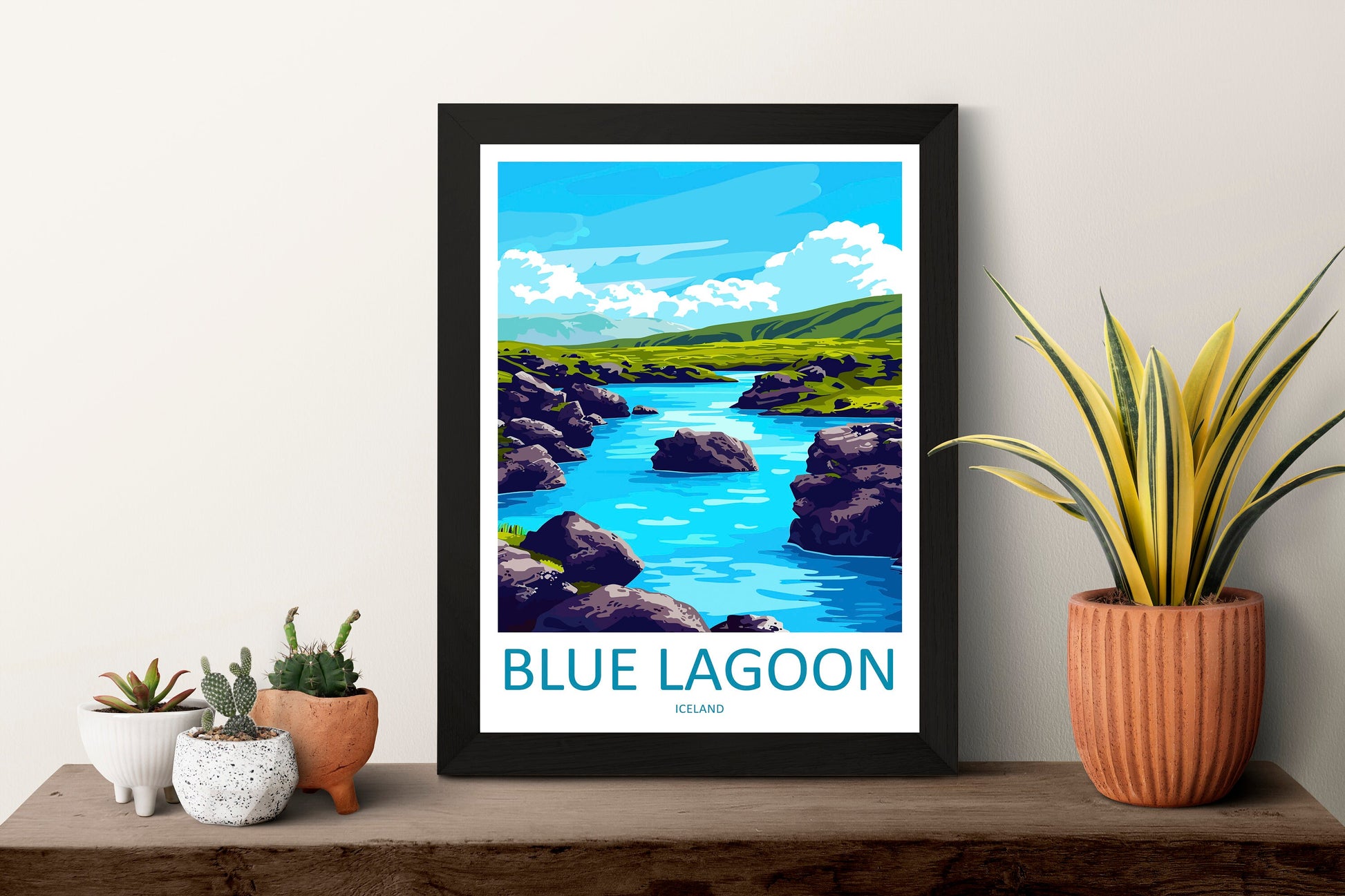 Blue Lagoon Travel Print Wall Art Blue Lagoon Wall Hanging Home Décor Blue Lagoon Gift Art Lovers Iceland Art Lover Gift Blue Lagoon Decor