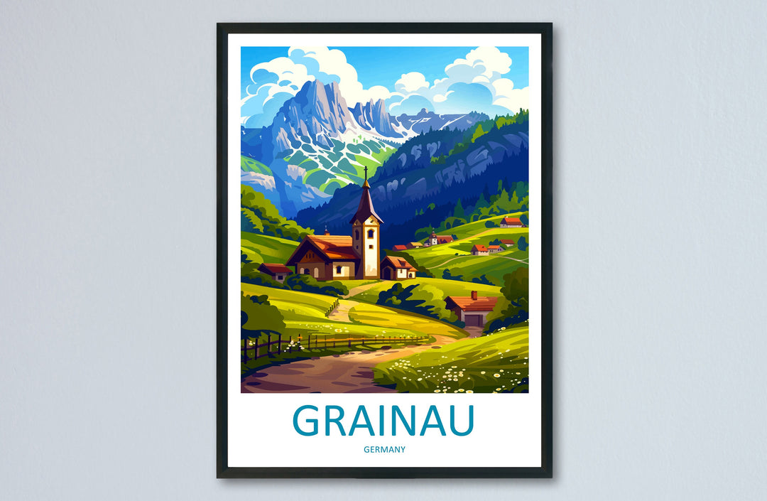 Grainau Travel Print Grainau Home Décor Germany Art Print Germany Grainau Wall Print Gift For Germany Prints