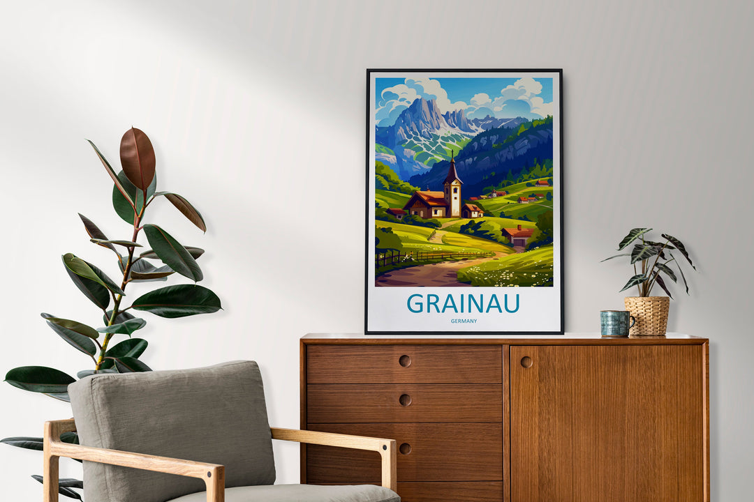 Grainau Travel Print Grainau Home Décor Germany Art Print Germany Grainau Wall Print Gift For Germany Prints