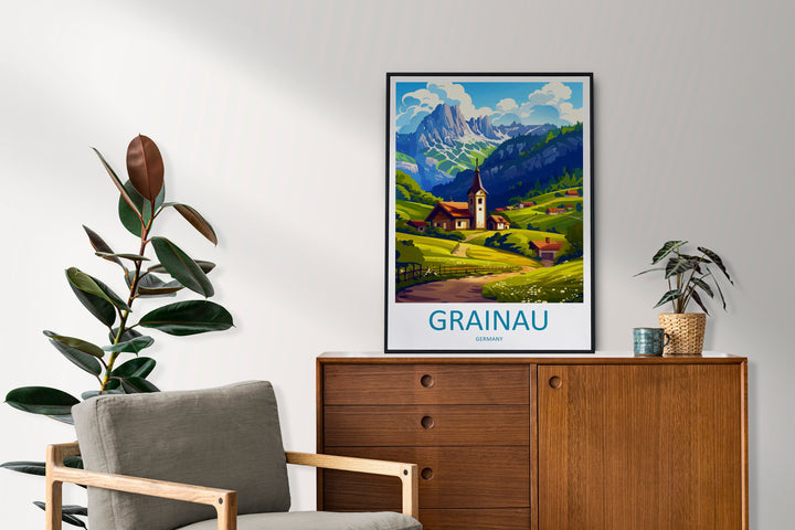 Grainau Travel Print Grainau Home Décor Germany Art Print Germany Grainau Wall Print Gift For Germany Prints