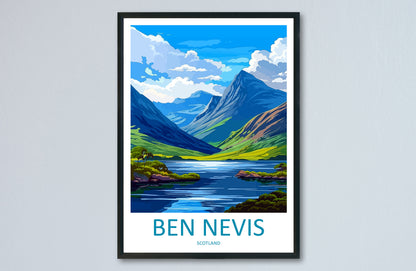 Ben Nevis Travel Print Wall Art Ben Nevis Wall Hanging Home Décor Ben Nevis Gift Art Lovers Scotland Art Lover Gift Ben Nevis Travel Artwork