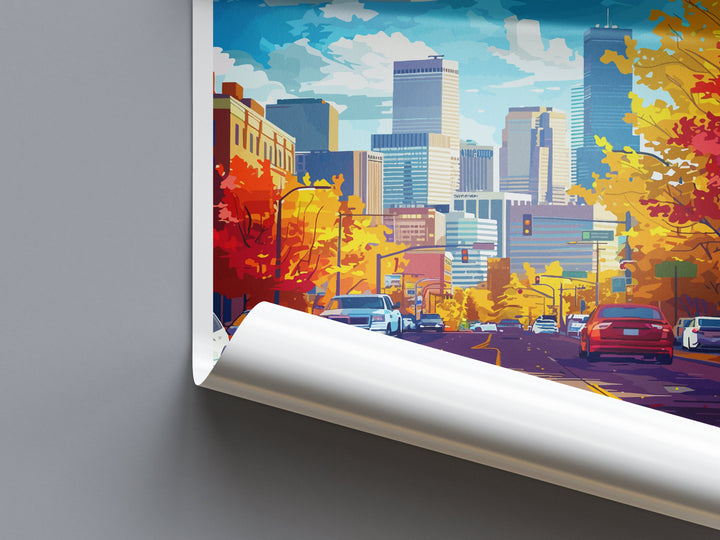 Denver Travel Print Wall Art Denver Wall Hanging Home Décor Denver Gift Art Lovers Colorado Art Gift Lover Print For Denver Lovers Print