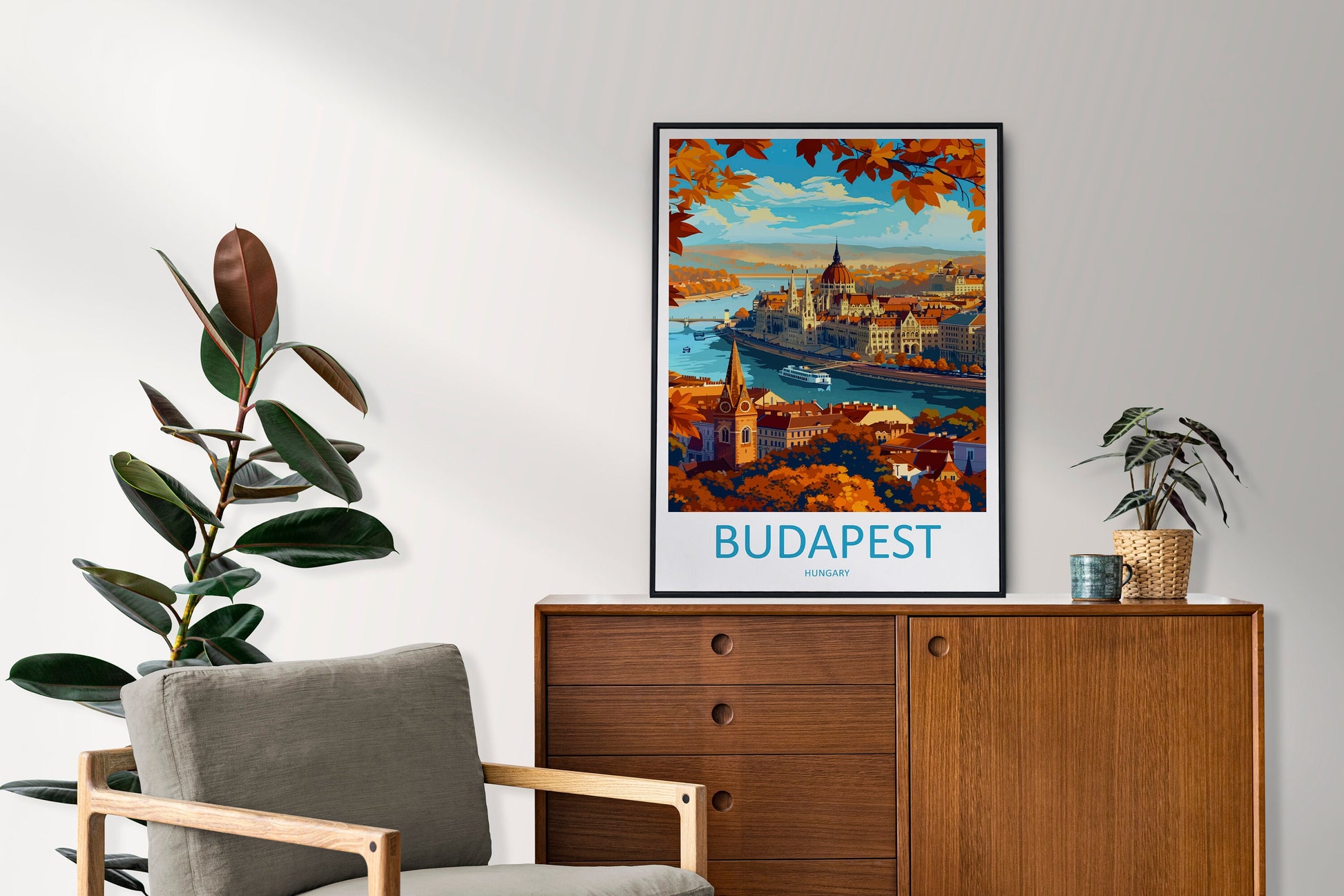 Budapest Travel Print Wall Art Budapest Wall Hanging Home Décor Budapest Gift Art Lovers Hungary Art Lover Gift Budapest Wall Décor