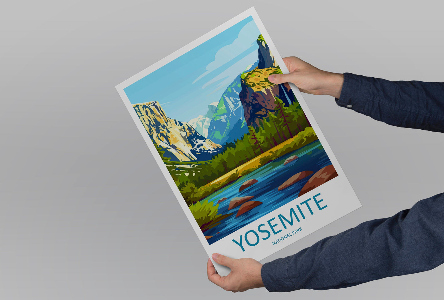 Yosemite Travel Print Wall Art Yosemite Wall Hanging Home Decor National Park Gift Yosemite Lovers National Park Wall Yosemite National Park