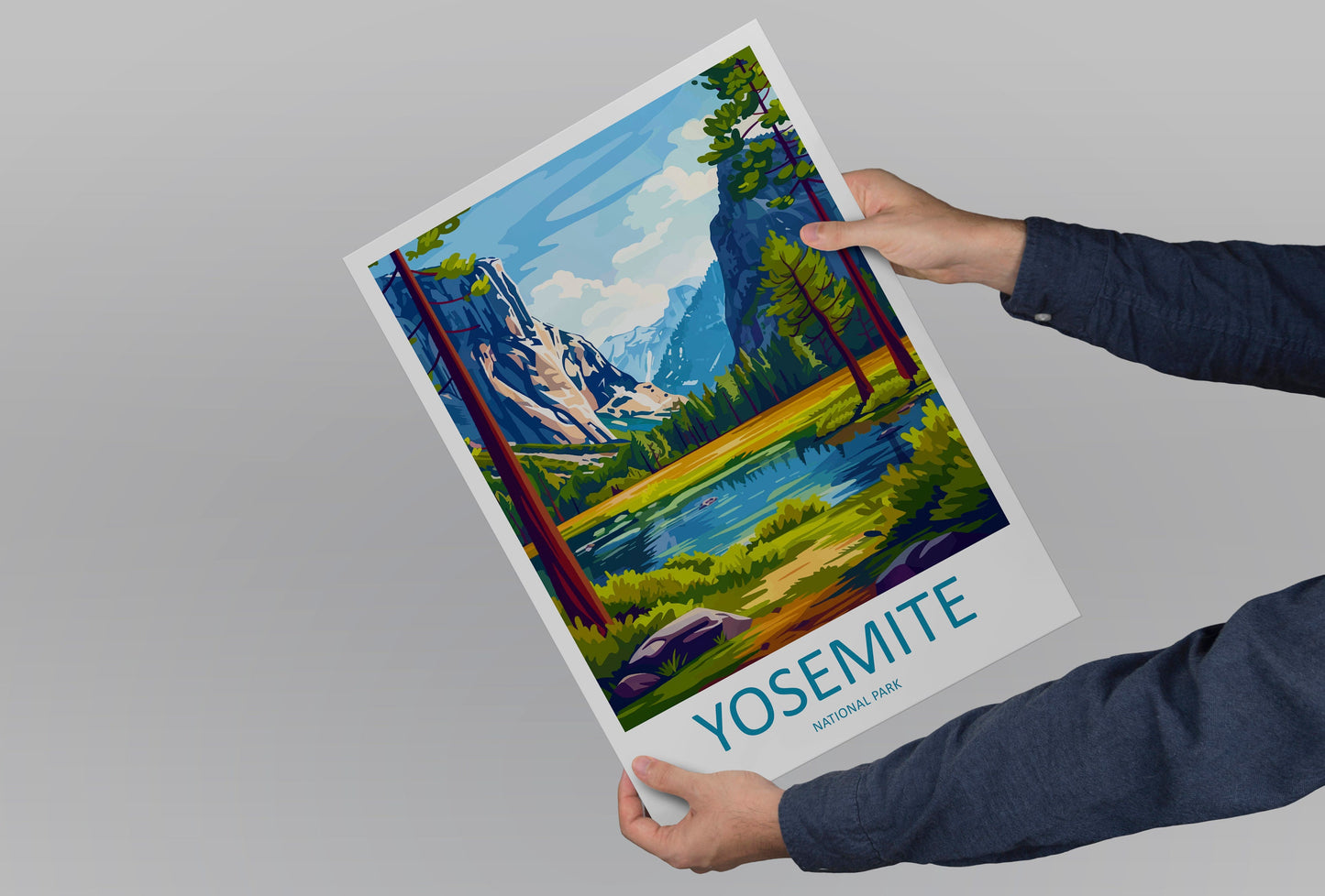 Yosemite Travel Print Wall Art Yosemite Wall Hanging Home Decor National Park Gift Yosemite Lovers National Park Wall Yosemite National Park
