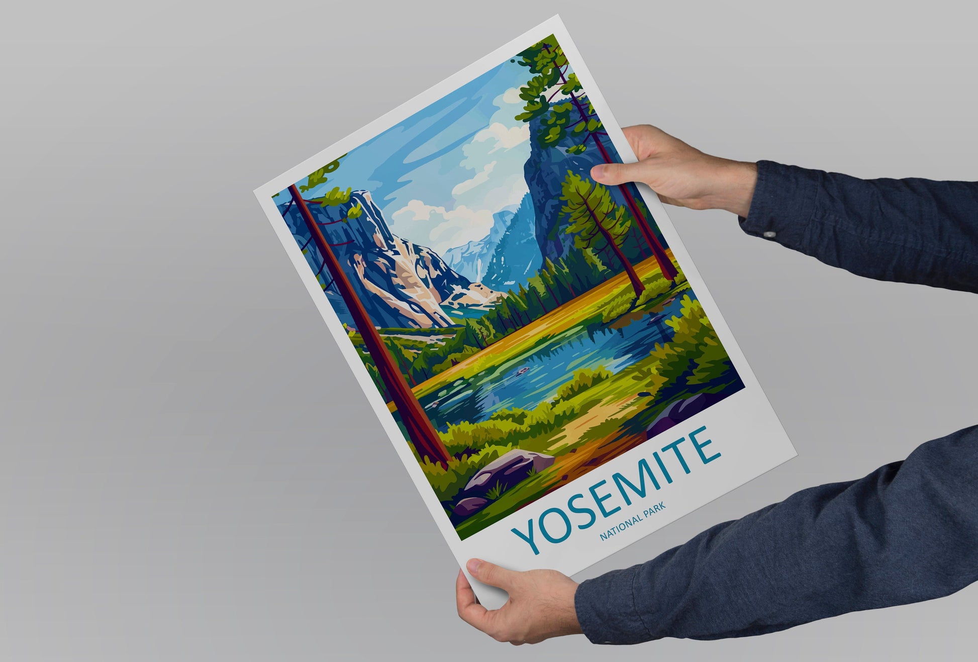 Yosemite Travel Print Wall Art Yosemite Wall Hanging Home Decor National Park Gift Yosemite Lovers National Park Wall Yosemite National Park