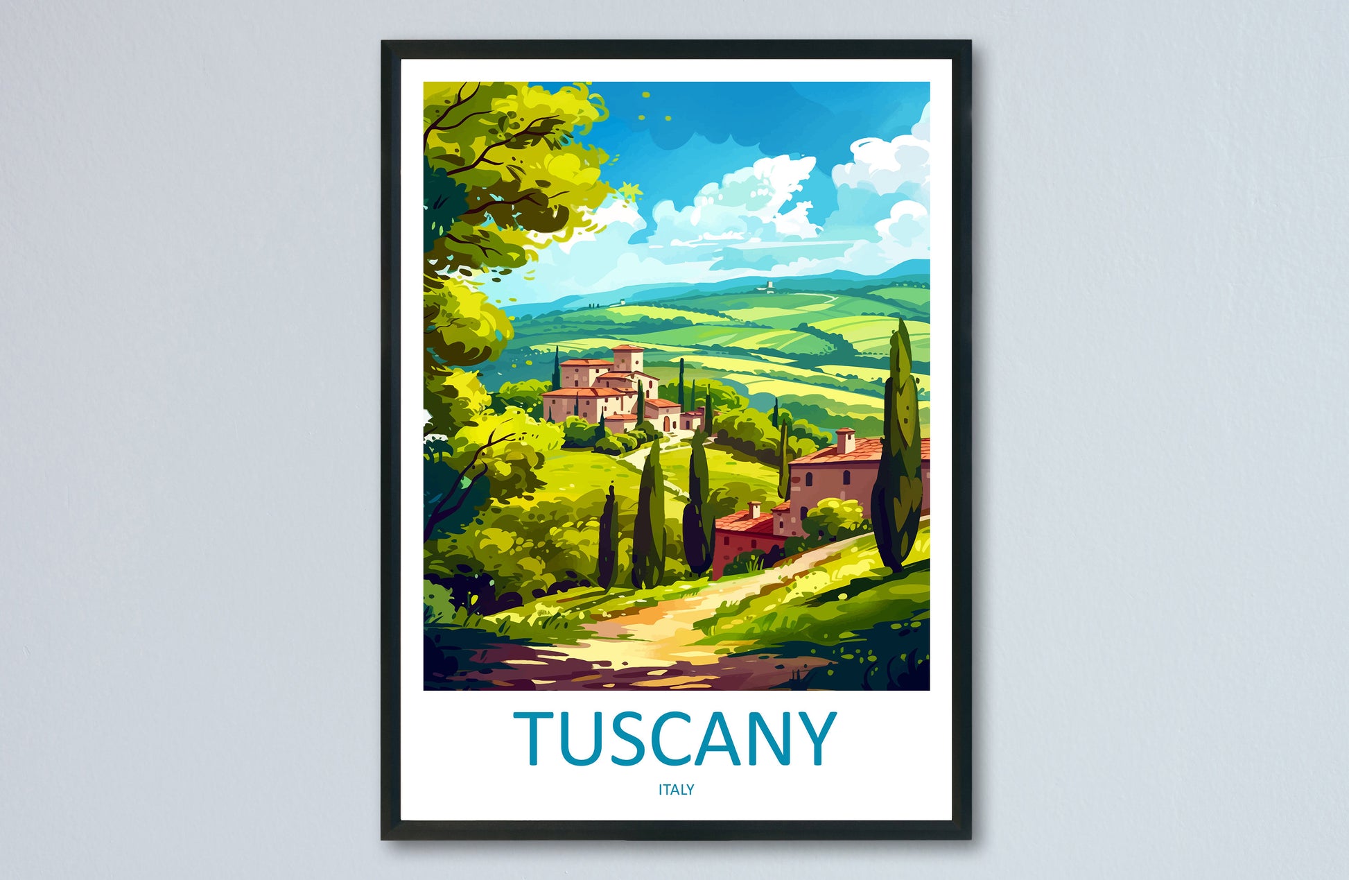 Tuscany Travel Print Wall Art Tuscany Italy Wall Hanging Home Decoration Tuscany Gift Art Lovers Wall Art Print Tuscany Italy Art Tuscany