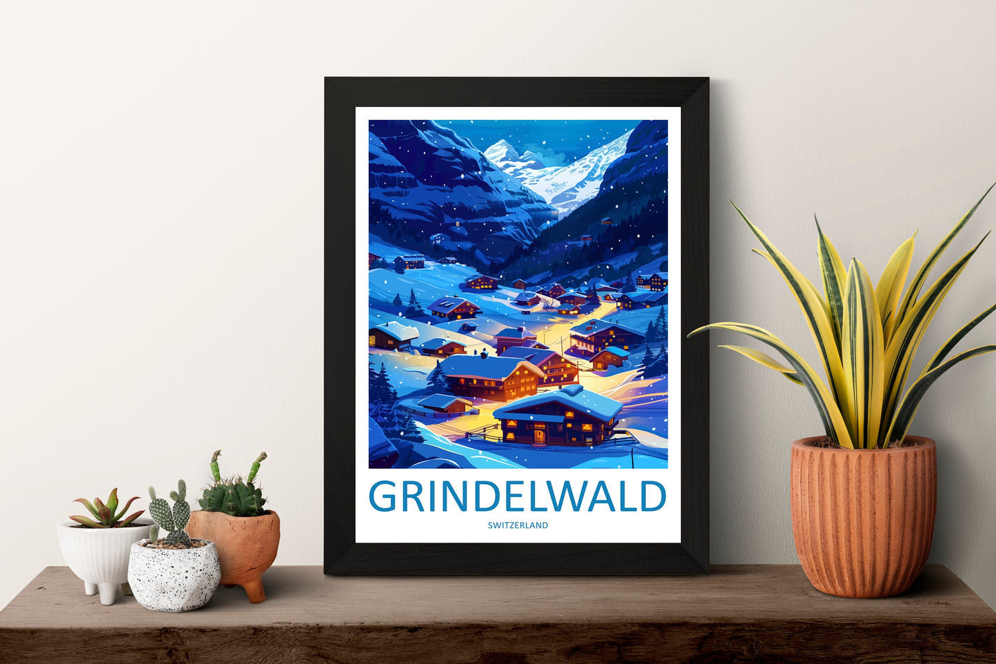 Grindelwald Print Grindelwald Home Décor Switzerland Art Print Grindelwald Wall Print For Switzerland Gift Wall Hanging Grindelwald Home Art