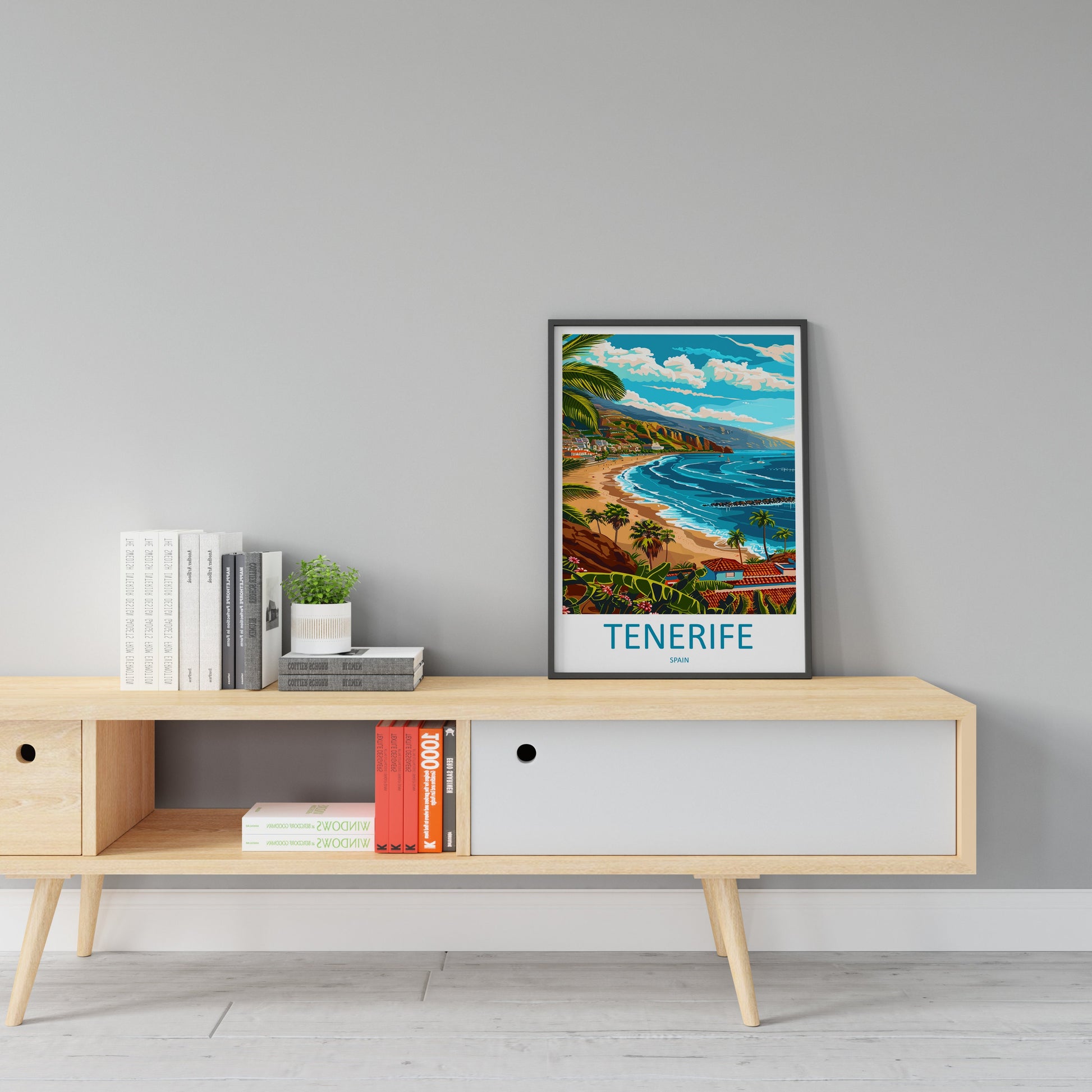 Tenerife Travel Print Wall Art Tenerife Wall Hanging Home Décor Tenerife Gift Art Lovers Spain Art Lover Gift Tenerife Print Spain Wall Art
