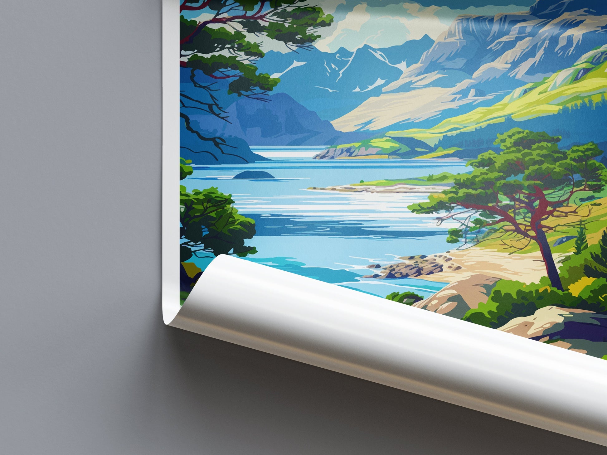 Scottish Highlands Travel Print Highlands Home Décor Scottish Highlands Art Print Highlands Wall Print For Scottish Gift For Scotland Wall