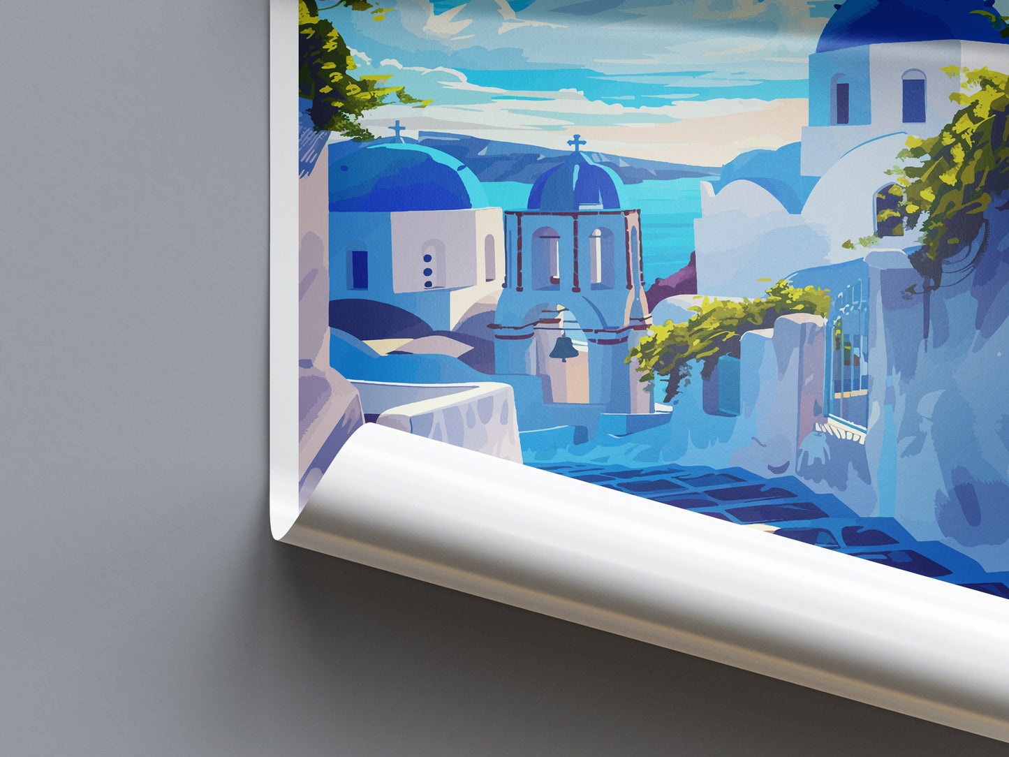 Santorini Travel Print Wall Art Santorini Greece Wall Hanging Home Decoration Santorini Gift Art Lovers Wall Art Print Santorini Greek Print