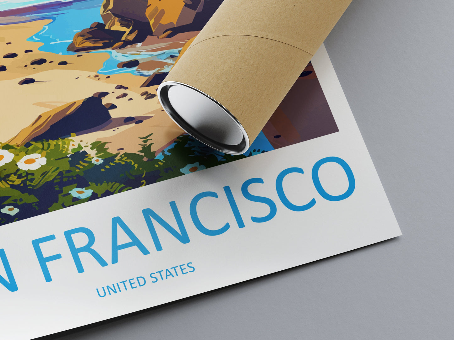 San Francisco Golden Gate Travel Print Wall Art San Francisco Wall Hanging Home Décor San Francisco Gift Art Lovers California Art Lover