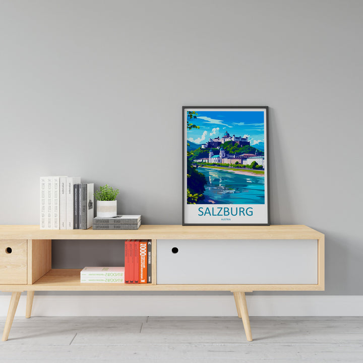 Salzburg Print Salzburg Home Décor Cityscape Art Print Salzburg Wall Art for Travel Enthusiast Gift Wall Hanging Salzburg Austria Poster Art