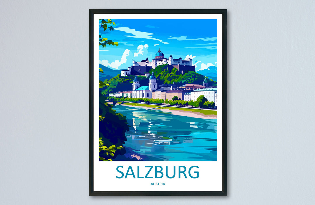 Salzburg Print Salzburg Home Décor Cityscape Art Print Salzburg Wall Art for Travel Enthusiast Gift Wall Hanging Salzburg Austria Poster Art
