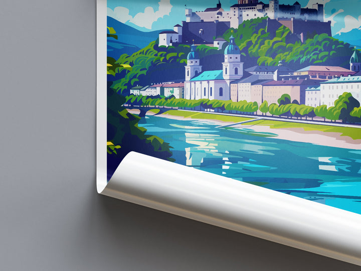 Salzburg Print Salzburg Home Décor Cityscape Art Print Salzburg Wall Art for Travel Enthusiast Gift Wall Hanging Salzburg Austria Poster Art