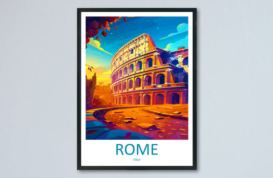 Rome Travel Print Wall Art Rome Wall Hanging Home Décor Rome Gift Art Lovers Italy Art Lover Gift Rome Print Italy Wall Art Decor