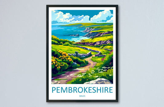 Pembrokeshire Print Pembrokeshire Home Decor Landscape Art Print Pembrokeshire Wall Art Nature Enthusiast Gift Wall Hanging Pembrokeshire
