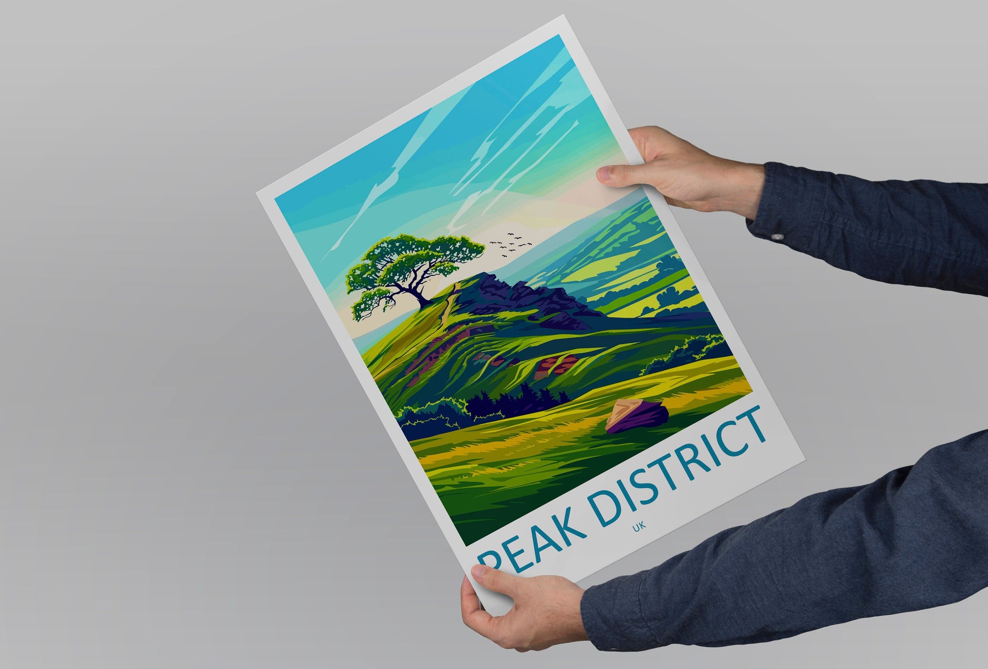Peak District Print Peak District Home Decor Landscape Art Print Peak District Wall Art Nature Enthusiast Gift Wall Hanging Peak District UK