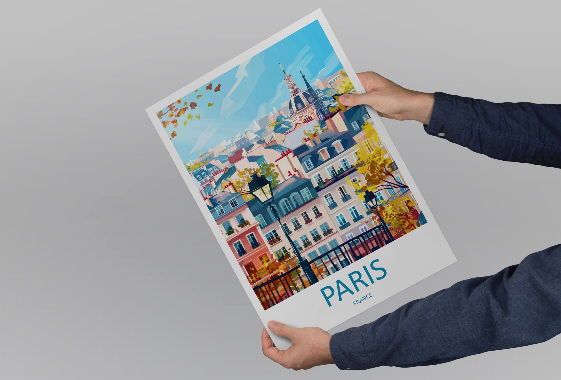 Paris Travel Print Wall Art Paris Wall Hanging Home Décor Paris Gift Art Lovers France Art Lover Gift Paris Print France Wall Art Décor