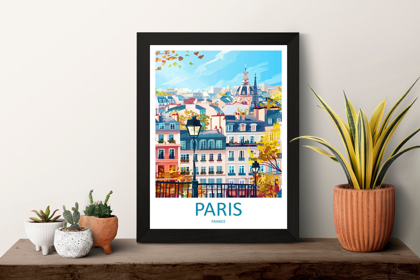 Paris Travel Print Wall Art Paris Wall Hanging Home Décor Paris Gift Art Lovers France Art Lover Gift Paris Print France Wall Art Décor