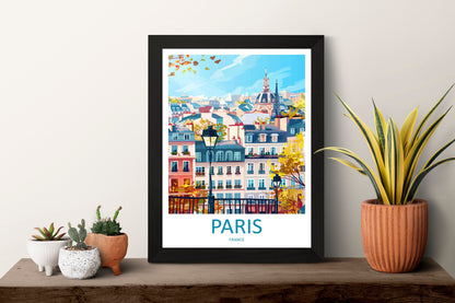 Paris Travel Print Wall Art Paris Wall Hanging Home Décor Paris Gift Art Lovers France Art Lover Gift Paris Print France Wall Art Décor