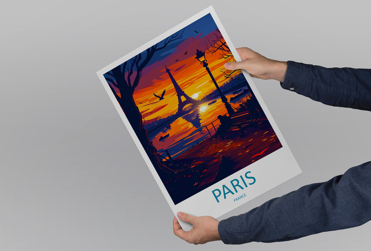 Paris Travel Print Wall Art Paris Wall Hanging Home Décor Paris Gift Art Lovers France Art Lover Gift Paris Print France Wall Art Décor