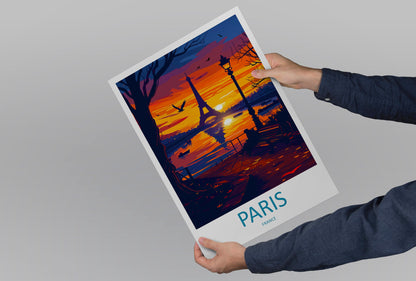 Paris Travel Print Wall Art Paris Wall Hanging Home Décor Paris Gift Art Lovers France Art Lover Gift Paris Print France Wall Art Décor