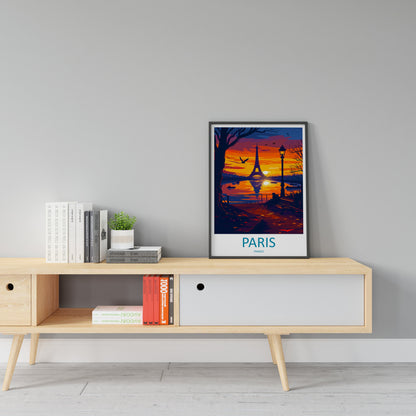Paris Travel Print Wall Art Paris Wall Hanging Home Décor Paris Gift Art Lovers France Art Lover Gift Paris Print France Wall Art Décor